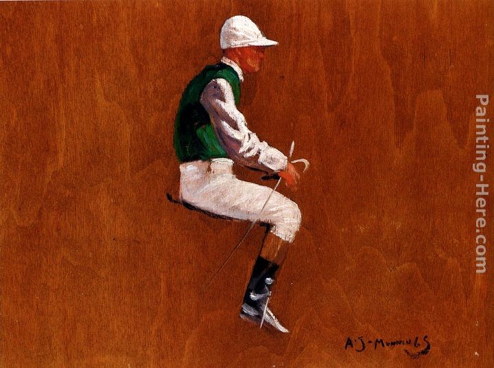 Sir Alfred James Munnings A Jockey Study For Hethersett Races